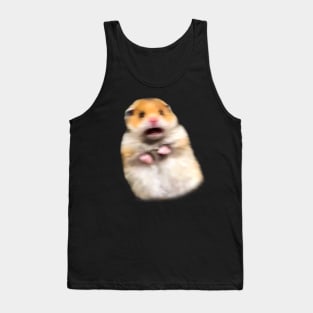 Scared Hamster Meme shirt, Funny Tshirt, Meme Gifts Tank Top